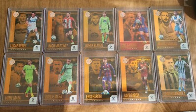 2019-20 Panini Chronicles Soccer Illusions Orange Parallel Set 1-10 Garcia Mata