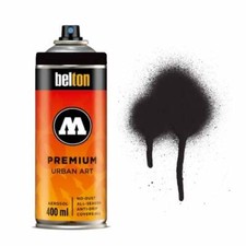 Molotow Premium Belton Spray Paint - BLACK TONES - Semi Gloss Dual 400ml Can
