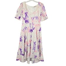 BCBGeneration Women's Square Neck Striped Dress Size 14