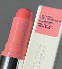 HAUS LABS Color Fuse Longwear Hydrating Glassy Lip + Cheek Blush Pomelo New