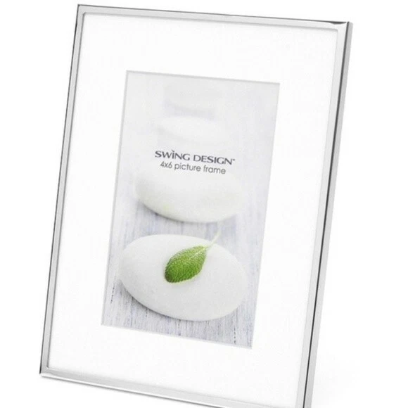 NIB Essex Swing Design Picture Frame, 4 by 6-Inch, Silver Plated - Popsugar - Image 2 of 3