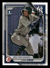 2024 Bowman #BP-77 John Cruz Rookie New York Yankees