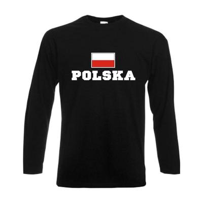 Longsleeve POLEN (Polska) Flagshirt Fanshirt langarm T-Shirt S-6XL (WMS02-48b)