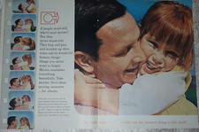 1965 Kodak Vintage Print Ad Instamatic Movie Camera Father Daughter Smiles Hugs