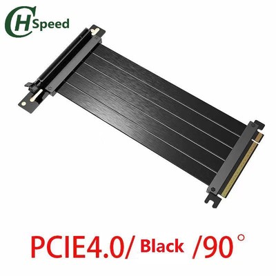 PCIe Extension Cable 16X 4.0 180° Adapter Full Speed 90° Stable Graphics card