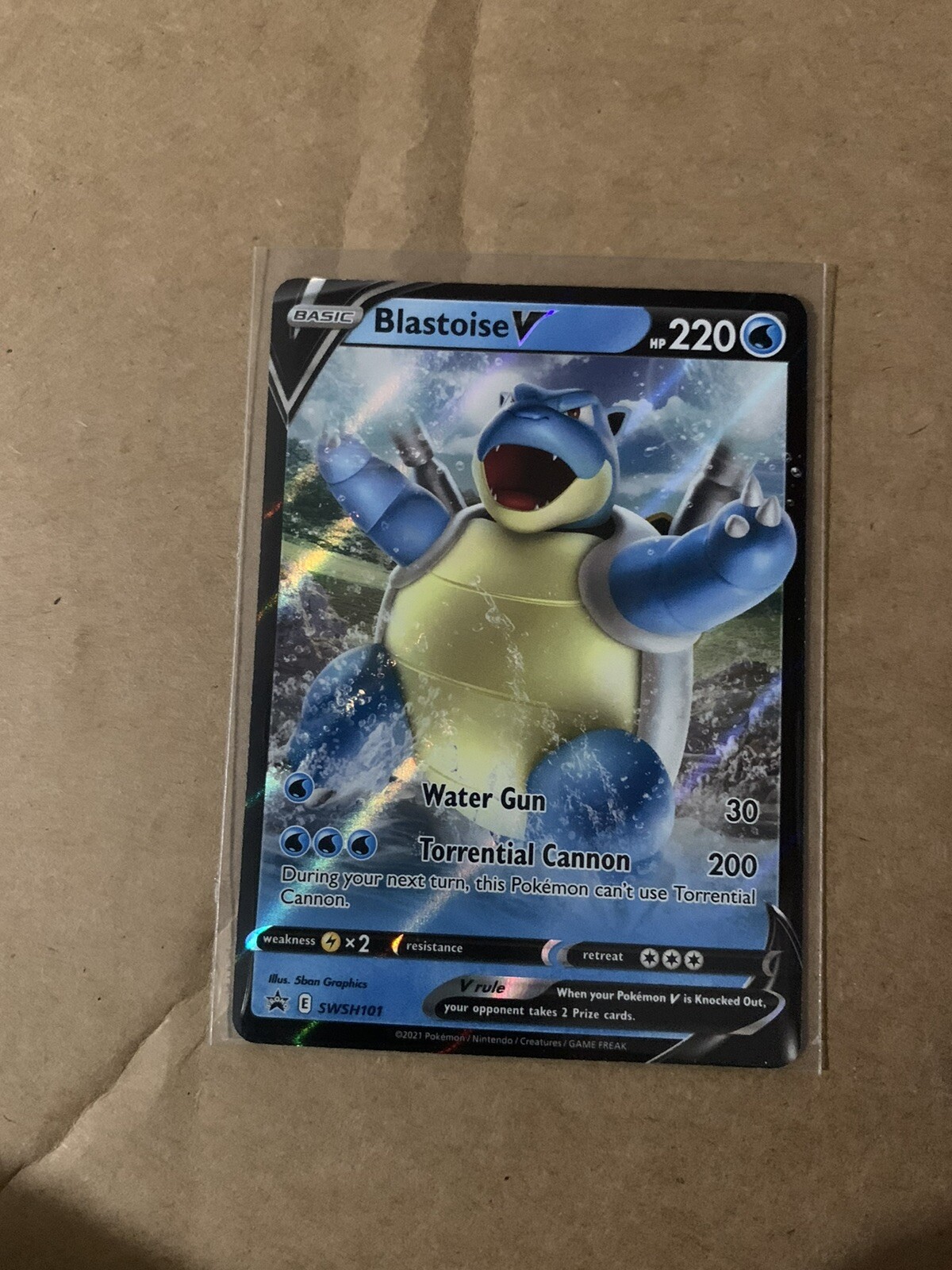 Pokémon TCG Blastoise V – Chinese Sword & Shield Cs3bC – Secret Rare #129 – Near Mint - View #4