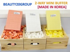 BIG SALE  KOREA 2-Sided 80/80 Grit White Sanding Mini Buffer Block Y  O  W 