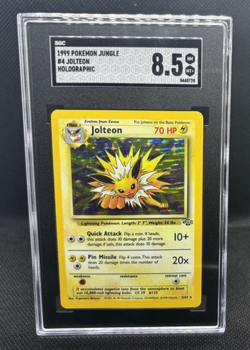 Jolteon (Unlimited) graded SGC 8.5 for sale on eBay