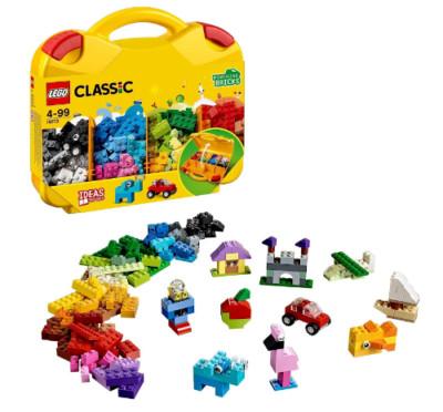 LEGO Bricks Creative Suitcase Organizer Building Learning Toy Preschool Sorting