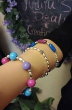 Woman's Handmade Stretchy 3 Piece Fashion Beaded Bracelet Set