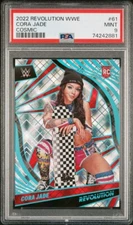 2022 Panini Revolution WWE Cora Jade #61 Cosmic Rookie /149 PSA 9 MINT