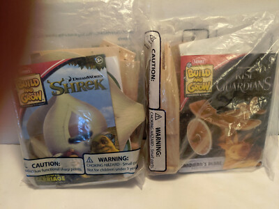 #ad #ad Lowes BUILD and GROW Kits Shrek Onion Carriage Rise of Guardians Sandmans Plane $12.95