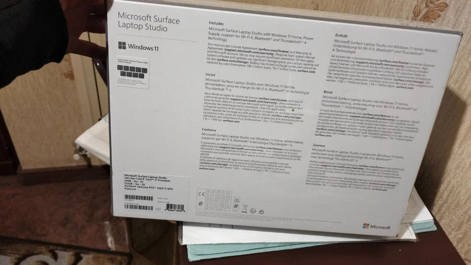 Microsoft Notebook 2 in 1 i7 SSD 512 GB Ram 16 GB 14" W11 Surface Laptotp Studio - Immagine 2 di 3