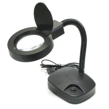 Sona Enterprises MC353B Table Lamp with 3.5 x Magnifier, Black