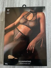 Ann Summers .ILLUMINATING CROTCHLESS SET - Size M/L -14-18 - New In Box -