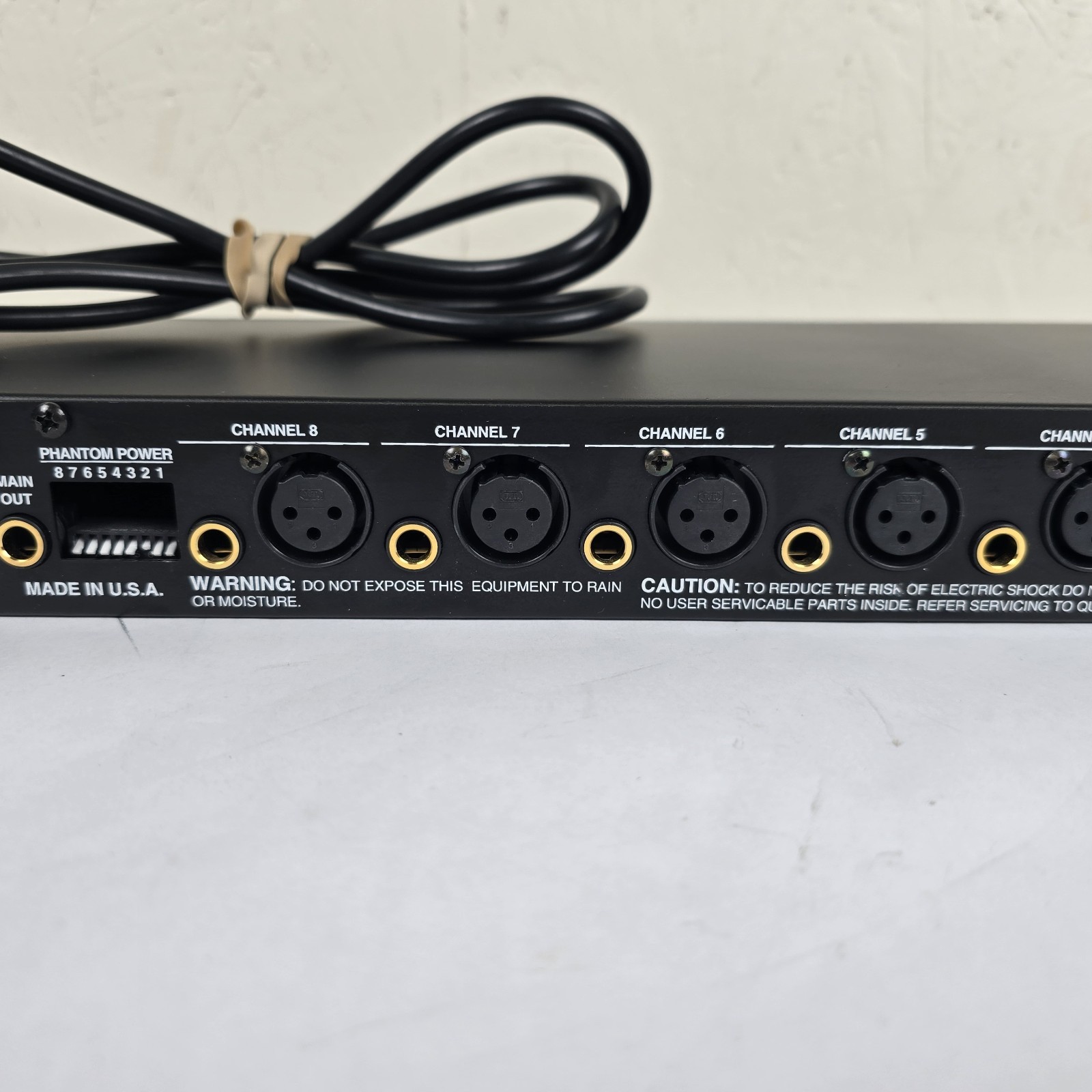 Rolls Model RM81 8 Port Microphone/Line Mixer