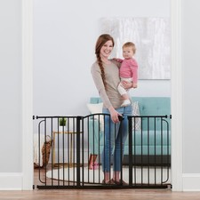 Regalo 0390 BR Baby Gate 30.5"-58" Extra Wide Bottom of Stairs Doorways