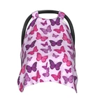 Butterfly Car Seat Canopy Cover for Baby, Nursing Cover for Newborn, Pink But...