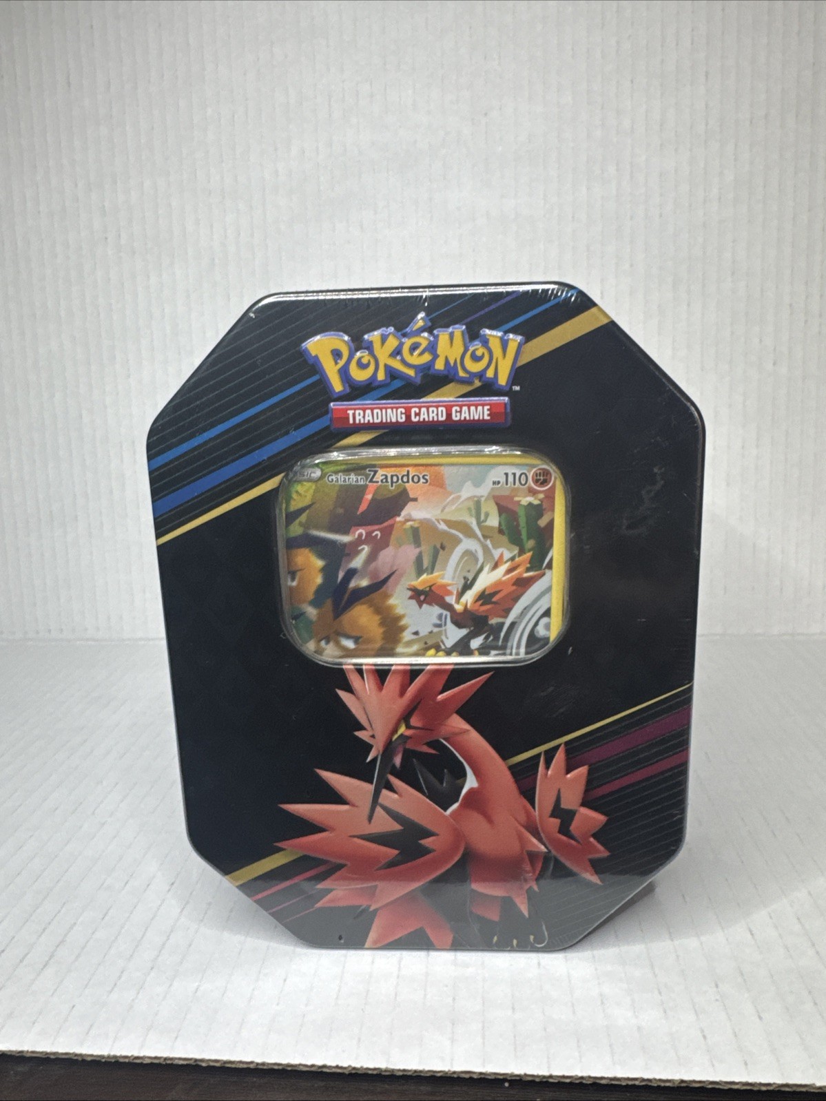 Pokemon TCG Crown Zenith Tin Galarian Zapdos  Factory Sealed