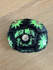 Dirtbag Mega Meta Footbag Hacky Sack 12 Panel Black Green 65 Grams Kick Soccer