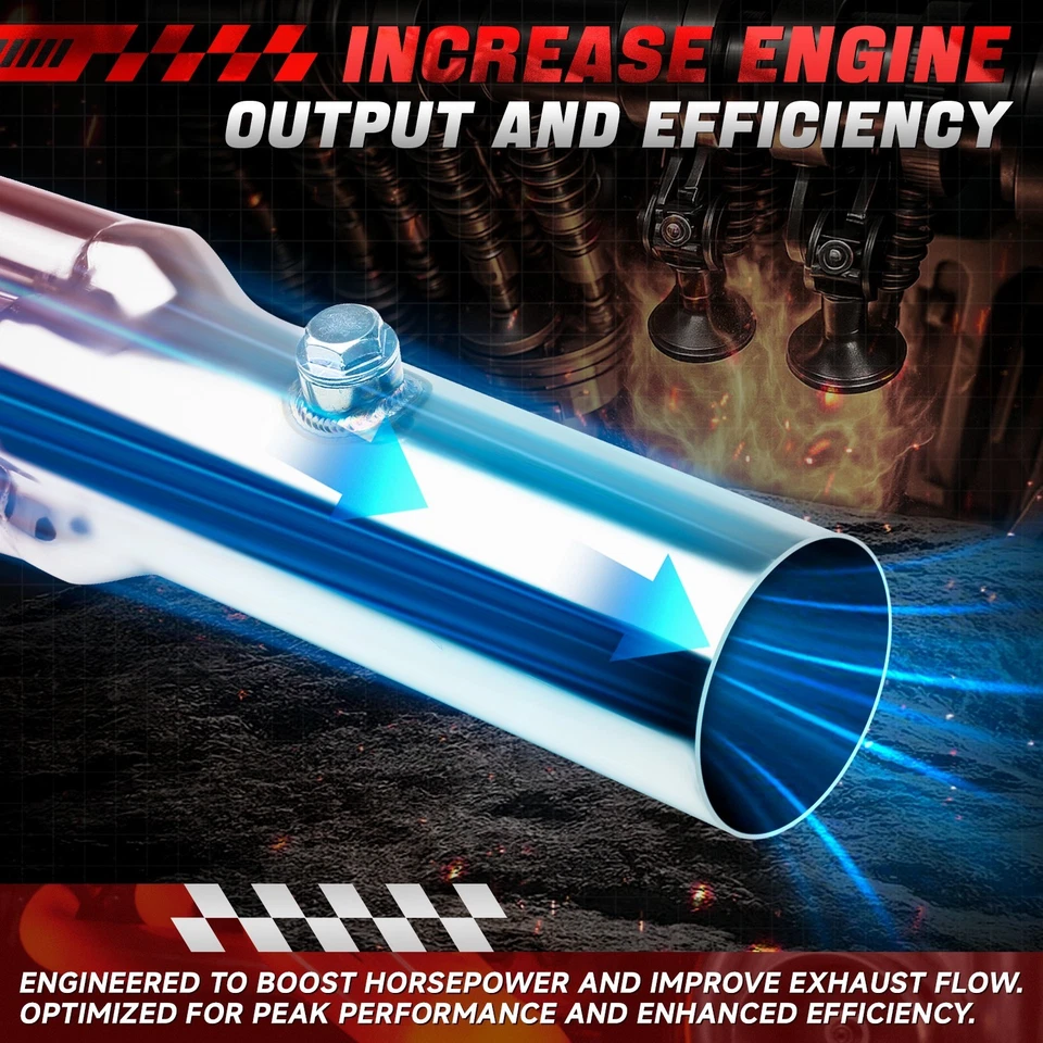 Fit 98-99 Chevy Camaro Pontiac Firebird 5.7L V8 Manifold Header Exhaust System - Image 3 of 4