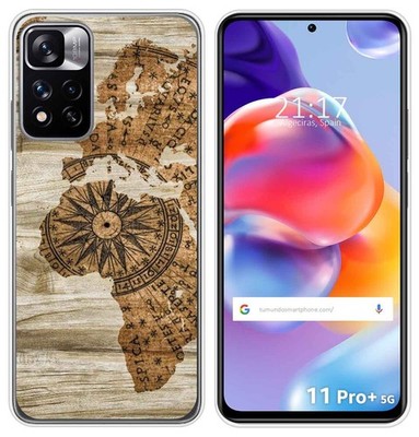 Silikonhülle Für Xiaomi Redmi Note 11 Pro+ Plus 5G Holzdesign 07 Zeichnungen