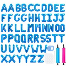 Letter Balloons 16 Inch Alphabet A-Z Mylar Foil Balloons 2 Set for Wedding Bi...