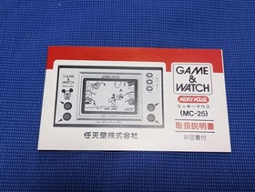 Nintendo Game & Watch Mickey Mouse MC-25 Wide Screen 1981 with Box Tested