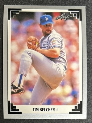 1991 Leaf Tim Belcher Baseball Card #508 Dodgers Pitcher VG O/C