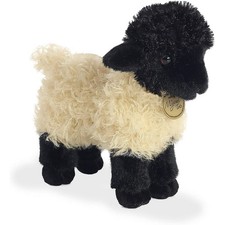 Aurora Miyoni - 8.5" Suffolk Lamb Black Cream 26254 Plush Stuffed Animal Toy