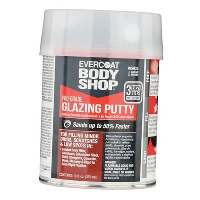 105035 Pro-Grade for Filling Minor Dings, Scratches 13 Fl Oz. Glazing Putty