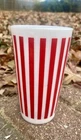Hazel Atlas Vintage Milk Glass Candy Stripe 8 Oz  1950s Plantonite