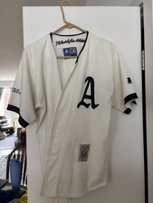 1929-1931 Starter Philadelphia Athletics white home jersey, size M