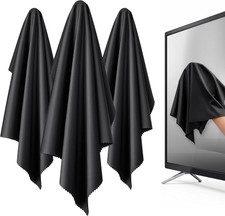 XL Premium Screen Cleaning Cloth 16"X16" 3 Pack Microfiber TV Screen Cleaner Clo
