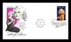 US COVER MARILYN MONROE LEGENDS OF HOLLYWOOD FIRST DAY ISSUE ARTMASTER