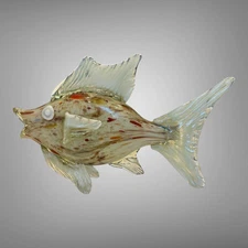 11” x 7.5” Handblown Glass Fish