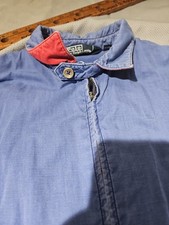 Vintage Polo Ralph Lauren Jacket Mens Large Blue Harrington Full Zip Golf 90s