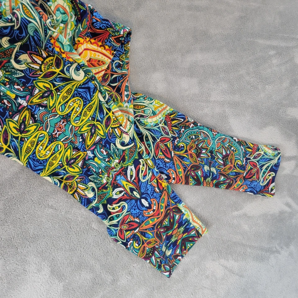 Lularoe Mujer Pantalones Altos Curvilíneos 2 Estándar 18-26 Plus Leggings Paisley Ropa Activa Foto 4 de 4