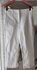 NWT Rachel Zoe White Cropped Trousers Women  s Size 2 Inseam 23 Inches