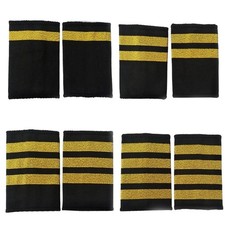 Pilot Uniform Epaulets Aviation Professional Pilot Epaulet for Party Gathering