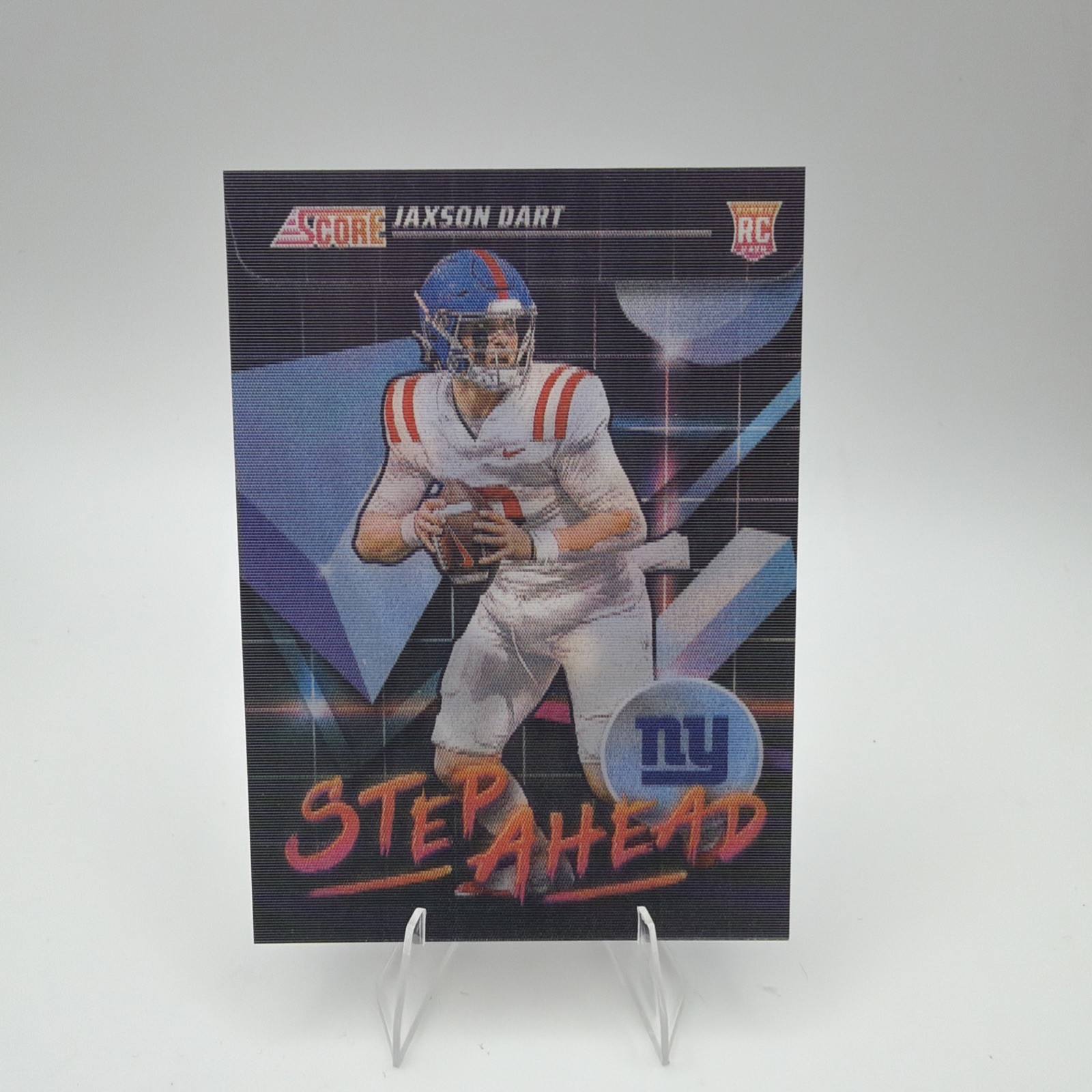 2025 Score Football SA-JDT Step Ahead Jaxson Dart Case Hit SSP 3D RC NY Giants