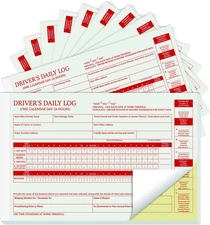 12‑Pack 2‑Part Carbonless Driver Daily Log Books 35 Sets/Book 420 Total Sets