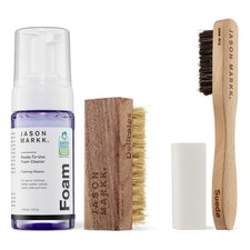 4-Piece Suede Leather Cleaning Kit, Foam Cleaner, Brush Stain Eraser, Safe f
