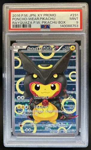 2016 Pokemon XY Promos JP - XY-P Poncho-wearing Pikachu #231/XY-P PSA 9