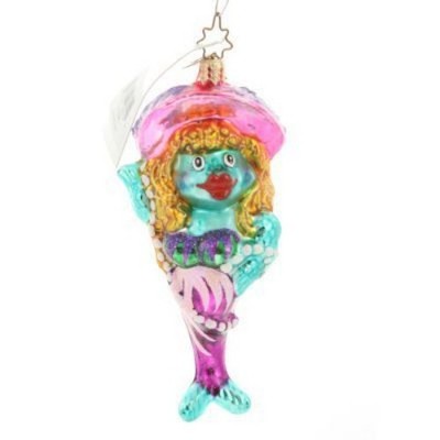 Christopher Radko GLAMORE GILLS Girl Fish Beach Ornament