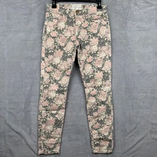 Current Elliott Floral Print Jeans Size 25 Stiletto Phoenix Skinny Denim