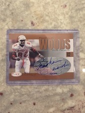 Rashaun Woods 2004 SAGE Rookie Auto Bronze Card #A46 231/600. rookie card picture