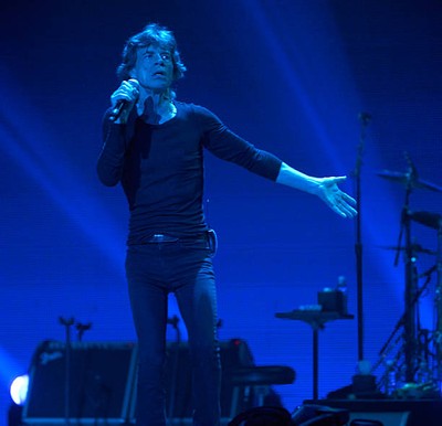 Mick Jagger performs at the Rolling Stones 50 Counting tour at Veri- Old Photo 5