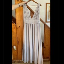 Lulus grey maxi formal dress size L