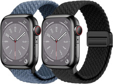 2 Pack Magnetic Braided Stretchy Loop Compatible with Apple Watch Bands 38Mm 4